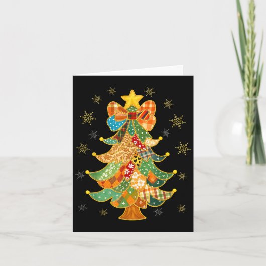 Coquette Bow frohe Weihnachten Weihnachten Weihnac Karte (Vorderseite)