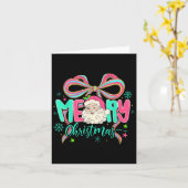 Coquette Bow Frohe Weihnachten Weihnachten Weihnac Karte (Gelbe Blume)