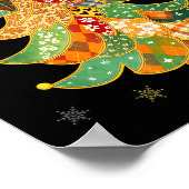 Coquette Bow frohe Weihnachten Weihnachten Weihnac Poster (Ecke)