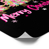 Coquette Bow frohe Weihnachten Weihnachten Weihnac Poster (Ecke)