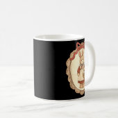 Coquette Bow Funny Bunny Eggs Rabbit Happy Easter  Kaffeetasse (VorderseiteRechts)