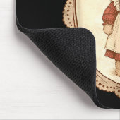 Coquette Bow Funny Bunny Eggs Rabbit Happy Easter Mousepad (Ecke)