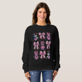 Coquette Bow Furry Fandom Fursona Fursuit Niedlich Sweatshirt (Vorne ganz)
