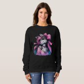 Coquette Bow Furry Fandom Fursona Fursuit Niedlich Sweatshirt (Vorne ganz)