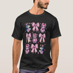 Coquette Bow Furry Fandom Fursona Fursuit Niedlich T-Shirt