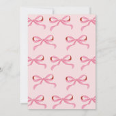 Coquette Bow Galentine's Day Party Einladung (Rückseite)