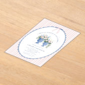 Coquette Bow Garden Manor Bridal Shower Invitation Acryleinladungen (Ablage )