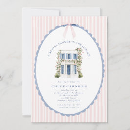 Coquette Bow Garden Manor Bridal Shower Invitation Einladung