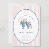 Coquette Bow Garden Manor Bridal Shower Invitation Einladung (Vorderseite)