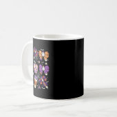 Coquette Bow Ghost Niedlich Halloween Lehrer Fraue Kaffeetasse (Vorderseite Links)