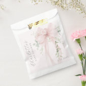 Coquette Bow Greenery Baby in bloom baby Shower Geschenktütchen (Versiegelt)