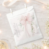 Coquette Bow Greenery Bridal Shower Geschenktütchen (Ausgeschnitten)