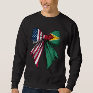 Coquette Bow Guyana Roots Heritage Guyanese Prix Sweatshirt