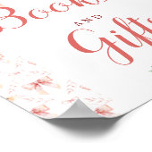 Coquette Bow Kinderdusche Bücher und Geschenkposte Poster (Ecke)