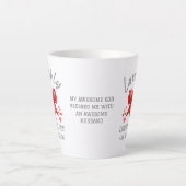 Coquette Bow LAVISHLY LOVED Christlich Valentine Milchtasse (Vorderseite)