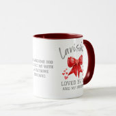 Coquette Bow LAVISHLY LOVED Christlich Valentine Tasse (VorderseiteRechts)