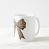 Coquette Bow Leopard Cheetah Sublimation Kaffeetasse (VorderseiteRechts)