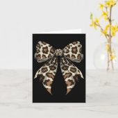 Coquette Bow Leopard Muster Halloween Kostüm Karte (Gelbe Blume)