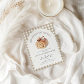 Coquette Bow Little Bun 1. Geburtstag Einladung