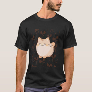 coquette bow lustige eepy Cat Meme Niedlich Sleepy T-Shirt