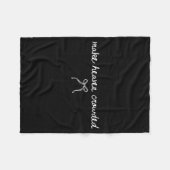 Coquette Bow Make Heaven Crowded Funny Religious C Fleecedecke (Vorderseite (Horizontal))