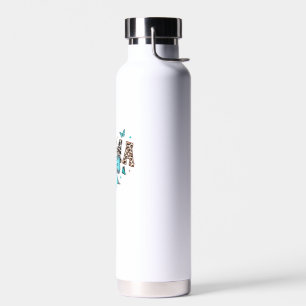 Coquette Bow Mama Cowhide Turquoise Cowgirl Wester Trinkflasche