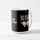 Coquette Bow Mama Est 2025 Glücklicher Muttertag Kaffeetasse (VorderseiteRechts)