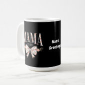 Coquette Bow Mama Est 2025 Glücklicher Muttertag Kaffeetasse (Vorderseite Links)