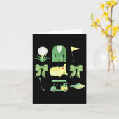 Coquette Bow Masters Golf Turnier Grafik für W Karte (Gelbe Blume)