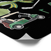 Coquette Bow Masters Golf Turnier Grafik für W Poster (Ecke)