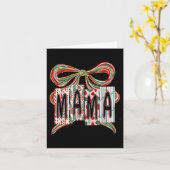 Coquette Bow Merry Christmas Mama Grandma Xmas Paj Karte (Gelbe Blume)