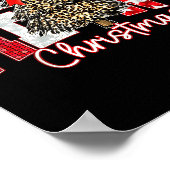 Coquette Bow Merry Christmas Xmas Tree Family Paja Poster (Ecke)