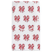 Coquette Bow Muster Valentinstag Kleine Geschenktüte (Rückseite)