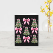 Coquette Bow Nk Christmas Tree Xmas Pajamas Women  Karte (Gelbe Blume)