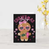 Coquette Bow Nk Gingerbrett Weihnachten Weihnachte Karte (Gelbe Blume)