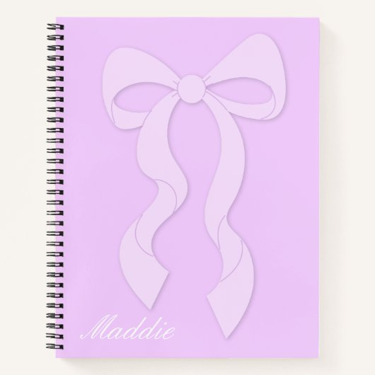 Coquette Bow Notebook Notizblock (Vorderseite)