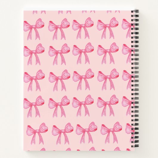 Coquette Bow Notebook Notizblock (Rückseite)