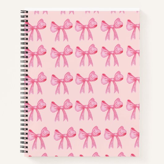 Coquette Bow Notebook Notizblock (Vorderseite)