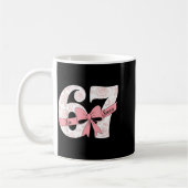 Coquette Bow Number 67 Meme Nk Floral  Kaffeetasse (Links)