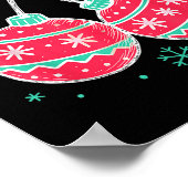 Coquette Bow Nuts Ornament Weihnachten Weihnachten Poster (Ecke)