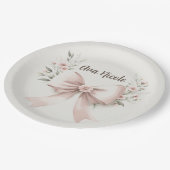 Coquette Bow Pappteller (Schrägansicht)