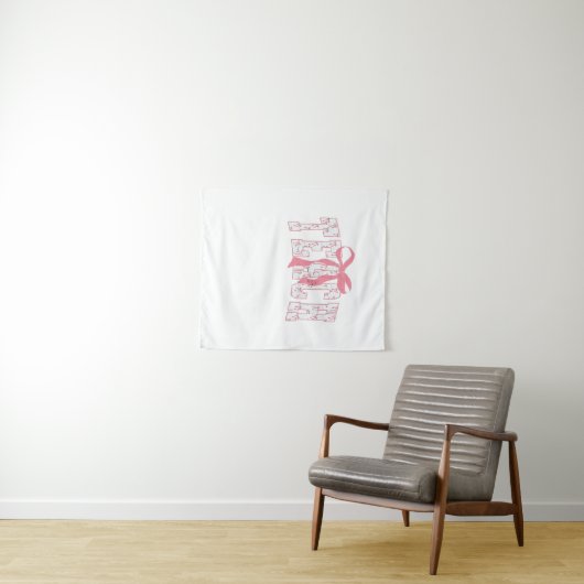 Coquette Bow Pencil Design Lehrer Wandteppich (Beispiel (Horizontal))