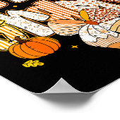 Coquette Bow Pencil Fall First Grade Teacher Schoo Poster (Ecke)