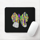 Coquette Bow Pencil Mardi Gras Fleur-de-lis Teache Mousepad (Mit Mouse)