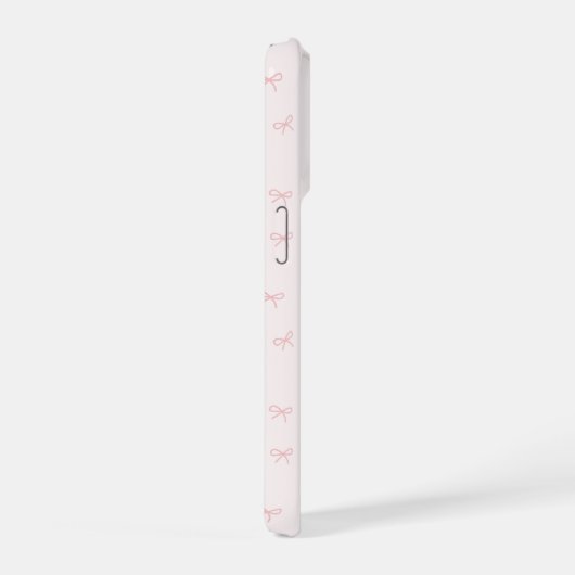 Coquette Bow Personalized Phone Pink iPhone Hülle (Rechte Seite)