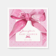Coquette Bow | Pink Baby Girl Dusche