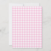 Coquette Bow Pink Geburtstagsparty Einladung (Rückseite)