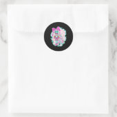 Coquette Bow Pink Nutcracker Christmas Holiday Mer Runder Aufkleber (Tasche)