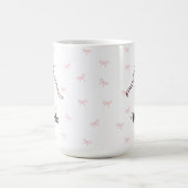 Coquette Bow Pink Personal Name Cup Coffee Mug Kaffeetasse (Mittel)