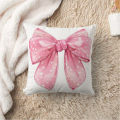 Coquette Bow Polka Dot Kissen (Decke)